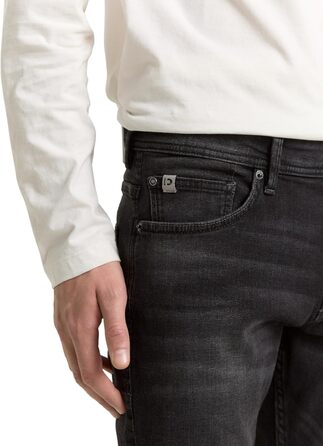 Джинси чоловічі TOM TAILOR Piers Slim Fit, чорний денім (28W/32L)