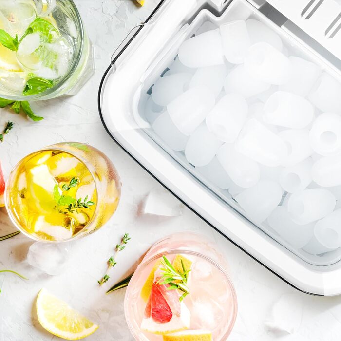 Машина для приготування льоду Duronic ICM12 BK – автоматична, чорна, 12 кг/24 год, 1 л резервуар, тихий компресор 54 дБ, 120 Вт