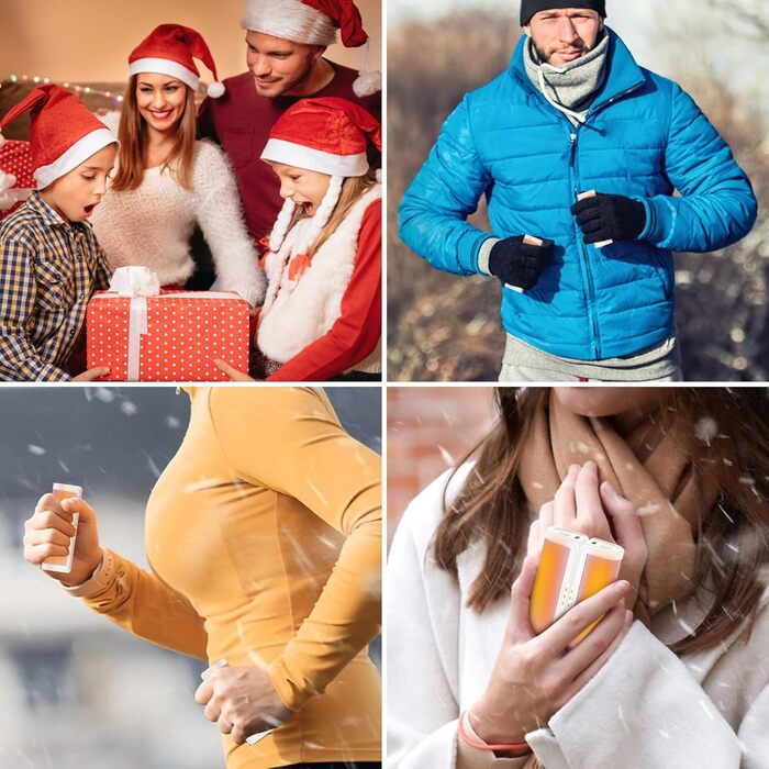 Jonwall Електричні грілки для рук, перезаряджувані, 2 шт. у наборі, USB, 3 режими нагріву, для кемпінгу, гольфу, подарунок для жінок та чоловіків (Рожевий)