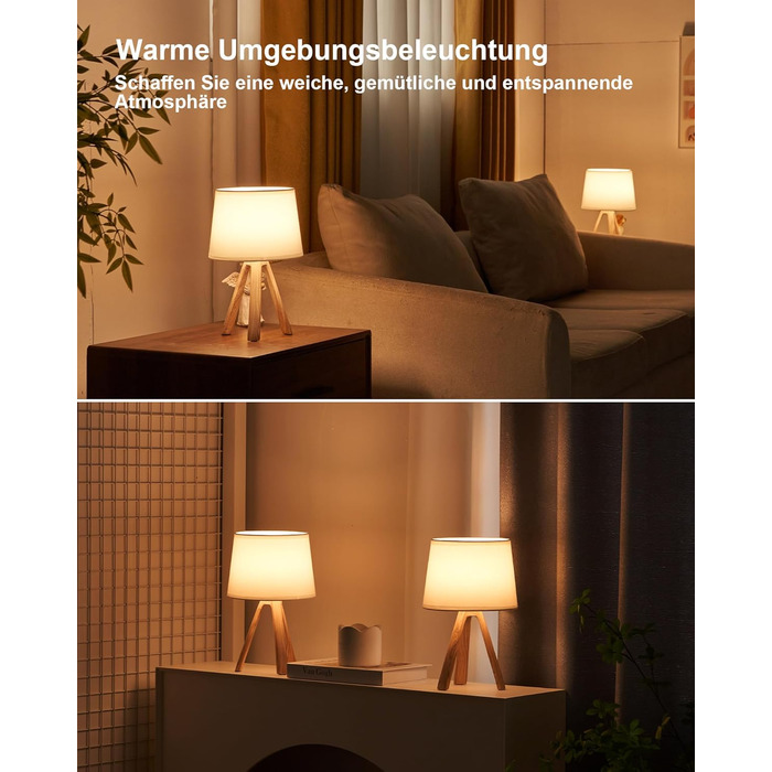 LED-лампа Egobasic настільна бездротова з пультом, таймером, регулюванням яскравості, акумулятором, змінним кольором, для спальні, кухні, вітальні (тринога з харчової смоли)