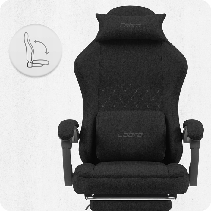 Ігрове крісло Cabro C503, чорна тканина
