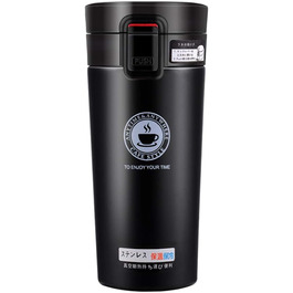 Термокружка-дорожній стакан SLOSH з кришкою, BPA-free, 380 мл, чорний