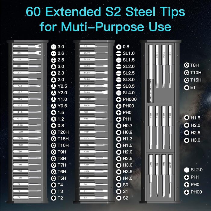ARROWMAX Міні електричний шуруповерт, прецизійний набір інструментів для ремонту телефонів, годинників, ноутбуків (M1 PRO)