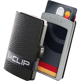 I-CLIP Original Mini гаманець із затискачем для грошей – компактний преміум портмоне-картхолдер, чорний
