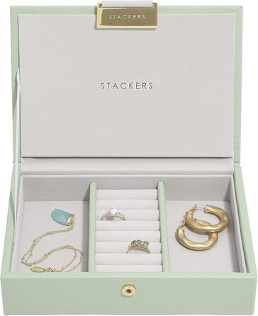 Стильна шкатулка для прикрас Stackers Blush Mini (Salbeigrün - світло-зелений)