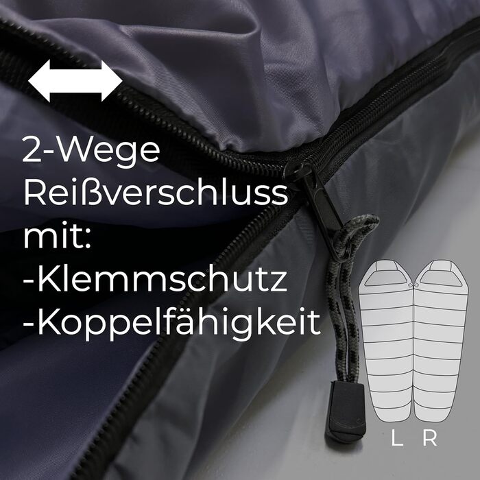 Сплячий мішок Explorer® Light 600 - ультралегкий літній спальний мішок для кемпінгу та трекінгу. Температурний режим: -2°C до +14°C. Вага наповнювача: 700g. Розміри: 210x75x50cm. Колір: сірий.