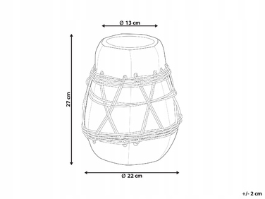 Керамічна ваза Beliani, 22 x 27 см