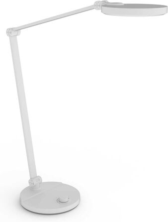 LED настільна лампа FeinTech LTL00121 з регулюванням яскравості та поворотним вимикачем (білий)