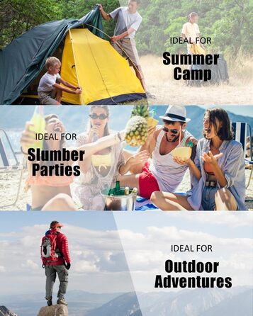 Lightweight Waterproof Sleeping Bag for Adults - Cold Weather Sleeping Bag for Camping, Hiking, and Outdoor Travel | Compression Bag Included