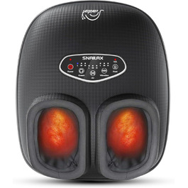 Масажер для ніг Snailax Shiatsu з підігрівом для фасціїту, невропатії, глибокий масаж, компресія, вібрація, для дому та офісу, подарунок