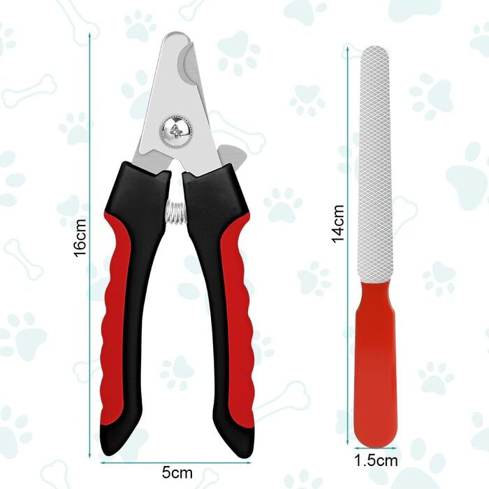 Електричний точило для кігтів собак Aomig Krallenschleifer: 6 шт. для собак та котів, 2 швидкості, LED-дисплей, тиха робота, з запасними насадками