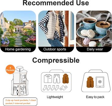 Чоловіча пухова жилетка Chrisuno для активного відпочинку, стежка, армійний зелений (XXL, жовтий)