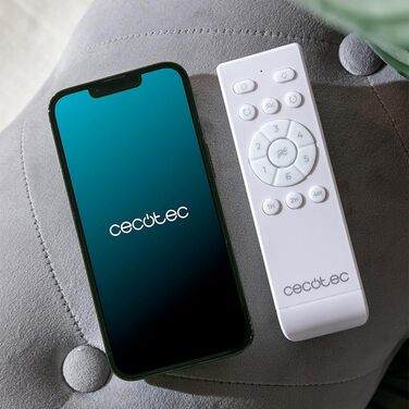 Стеляний вентилятор Cecotec EnergySilence Aero 5600 Black Aqua Connected з підсвічуванням, Wi-Fi, 40W, 52