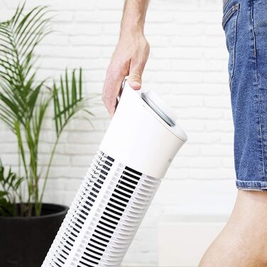 Турбовентилятор Cecotec EnergySilence 790 Skyline Smart з пультом керування. 45W, 76,5 см, осциляція 70°, LED-дисплей, таймер 12 годин, 3 швидкості та 3 режими. Білий колір.