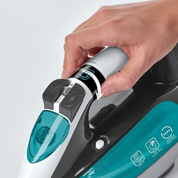 Відпарювач для одягу Polti Vaporella Quick&Slide Qs220 з цифровим дисплеєм та професійною підошвою Pro-Steam, 2400 Вт, потужний паровий удар 250 г