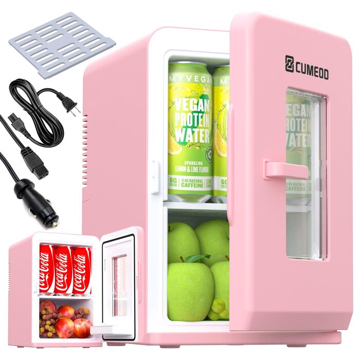 Міні-холодильник 15 л з функцією охолодження та нагріву 12V/220V для авто, офісу, кімнати. Чорний колір, Max/Eco режим.