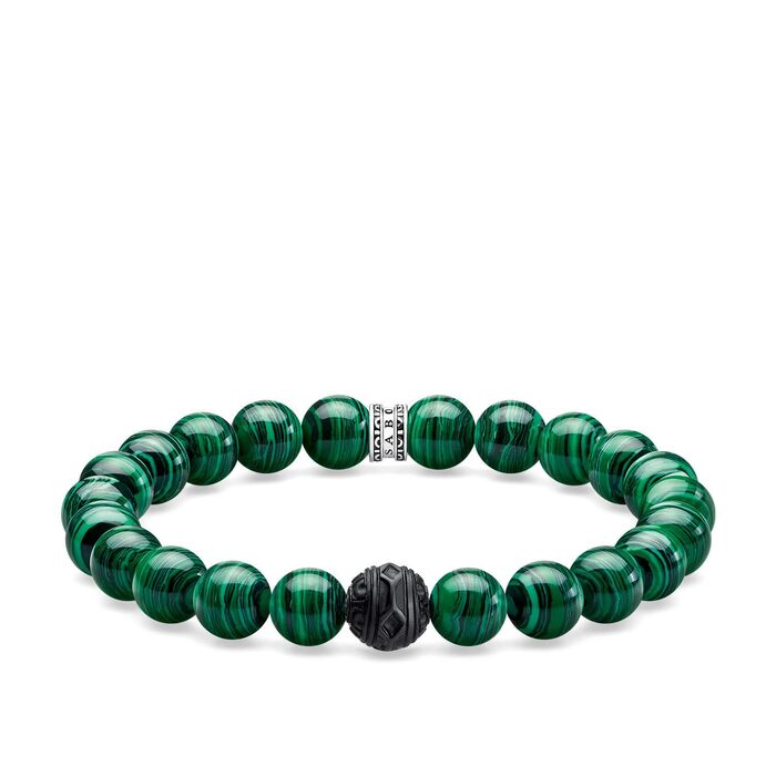 Браслет THOMAS SABO Чорний Кіт, срібло 925 проби, емаль, 19 см