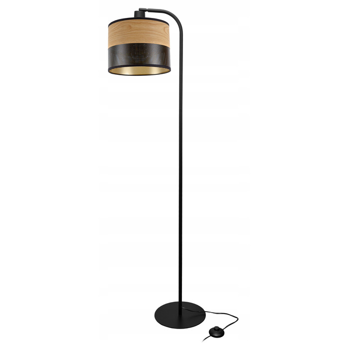 Сучасна торшерна лампа Glimex E27 60 Вт (бежевий, коричневий, чорний, жовтий)