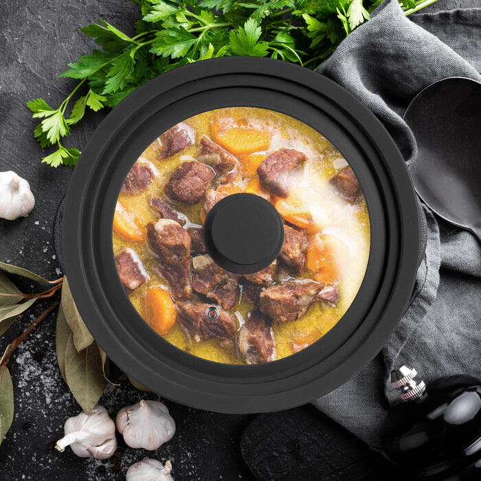 Relaxdays Universal Silicone Pot Lid (22-26 cm)
