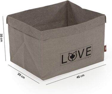 Котяче ліжко CanadianCat Kuschelbett - затишне ліжечко для котів, які люблять картон та папір, 45 x 35 x 35 см