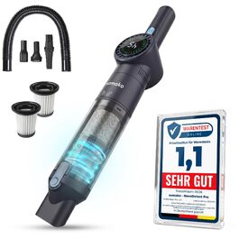 Samako Акумуляторний пилосос NanoDetect Pro 13,5 кПа з LED-дисплеєм, ультралегкий (0,85 кг), HEPA-фільтр, для дому, авто та дивана