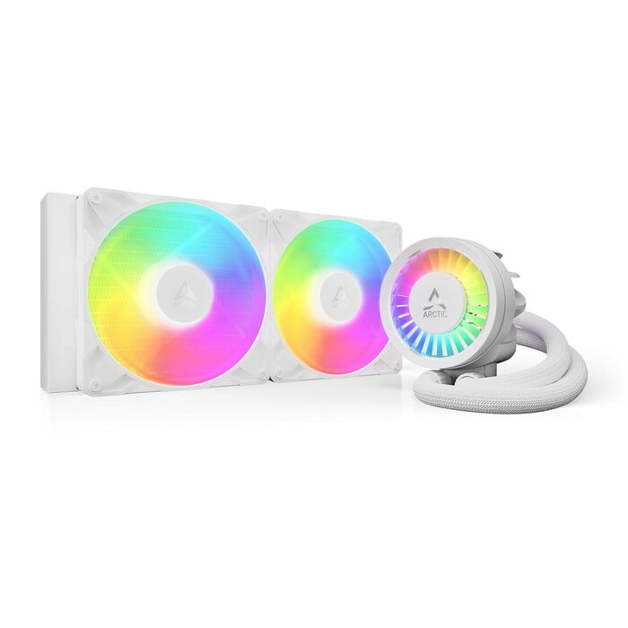 Система водяного охолодження ARCTIC Liquid Freezer III Pro 280 A-RGB для ПК: Intel & AMD, ефективна помпа PWM, 200–1900 rpm, білий колір