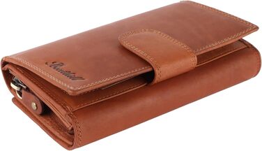Benthill Large Wallet for Women Leather | Large Card Holder Wallet | Long Wallet with RFID Protection | Genuine Leather Women's Purse including Gift Box, Color: Brown