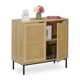 Сервант Relaxdays з 2 дверима з ротанга