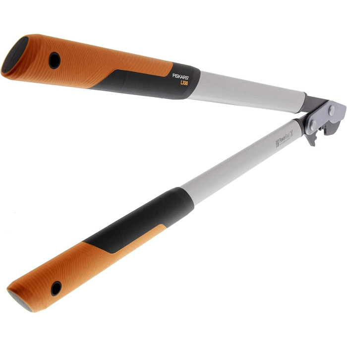 Fiskars PowerGear X Bypass Pruning Shears for Fresh Wood, Non-Stick Coated, Hardened Precision Steel, Length: 80 cm, Black/Orange, LX98-L, 1020188