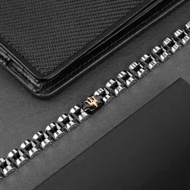 Браслет чоловічий Maserati Jewels з нержавіючої сталі, 21 см, покриття PVD (чорний) JM320AST08
