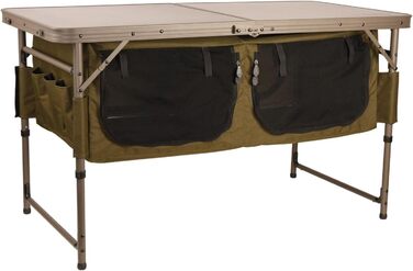 Стіл Fox Session Table з місцем для зберігання 120x60x68 см - для кемпінгу, риболовлі та приготування їжі