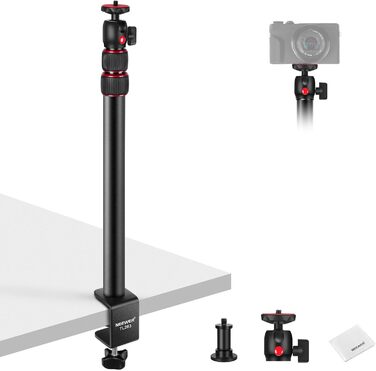 Тримач для камери NEEWER TL283 з регульованою ручкою, штатив для мікрофона та світла, червоний