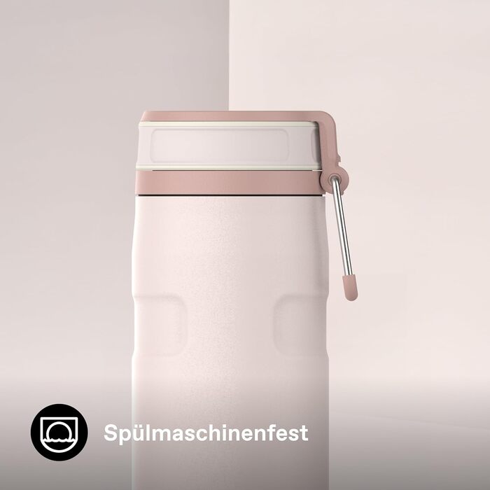 Термопляшка Stanley IceFlow Twist Flip 0.47л, Rose Quartz — герметична, зі сталі, для напоїв