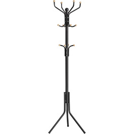 SONGMICS 182 cm Height Wardrobe Rack Stable Metal Clothes Rack Wardrobe, White, RCR19W (49 x 49 x 182H cm, Black)