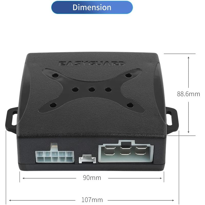Автосигналізація EASYGUARD EC003N-V з PKE, безключовим доступом, дистанційним запуском двигуна та системою Keyless Go, універсальна, 12В