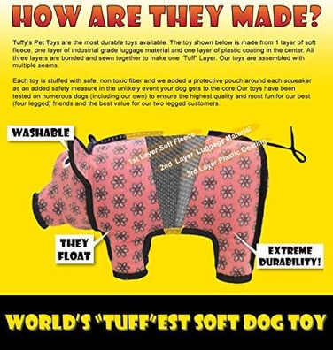Іграшка для собак Tuffy's Polly Кінь, міцна, для цуценят