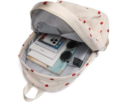 Шкільний рюкзак для дівчаток: легкий, для підлітків, з відділенням для ноутбука (вишня)