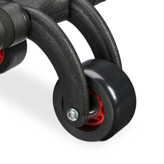 Relaxdays Ab Roller 3 Wheels with Knee Pad