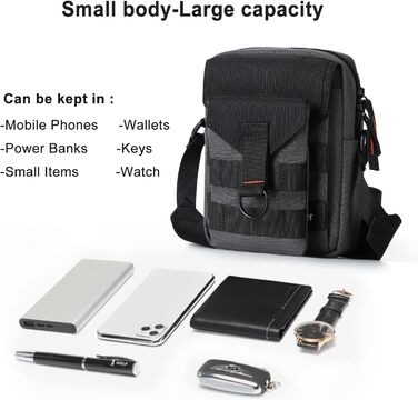 Поясна сумка Bauchtasche для чоловіків та жінок, спортивна сумка через плече, фанні-пак для активного відпочинку, подорожей, спорту та прогулянок (сірий)