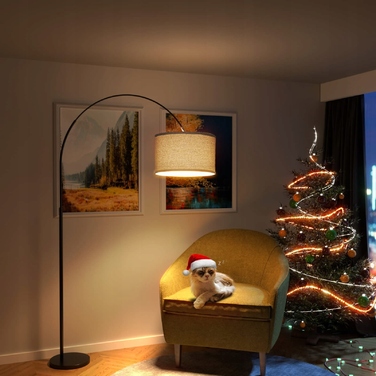 Підлогова лампа Modlicht бежева, E27 9 Вт, з функцією диммування