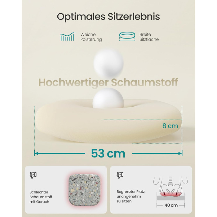 Офісне крісло SONGMICS з ергономічною спинкою з сітки, поперековою та підголівником, функцією гойдання, сидінням 53 см, відкидними підлокітниками, для робочого та спального місця, студентів, OBN37BK (Чорний)