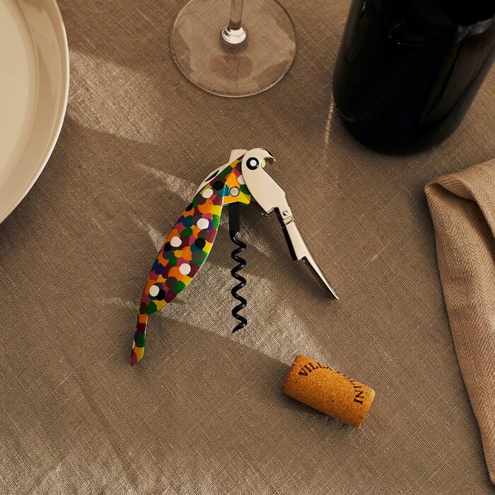 Відкривачка для вина Alessi 'Parrot' з алюмінію та PC, ручна робота, 'Proust', 13 см