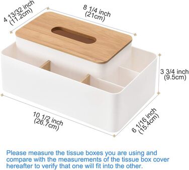 Полаенд Косметична коробка-органайзер для серветок та косметики, наповнювана, прямокутна