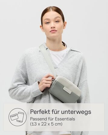 Kapten & Son Bauchtasche Bergen: Сумка через плече (бананка) - М'ятний, 0.8 л | Для жінок та чоловіків | Ідеально для подорожей, міста та повсякденного використання