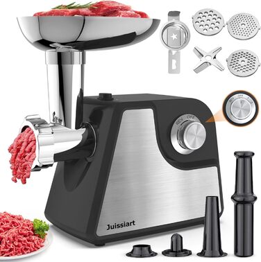 Electric Meat Grinder & Sausage Maker - Stainless Steel with Accessories