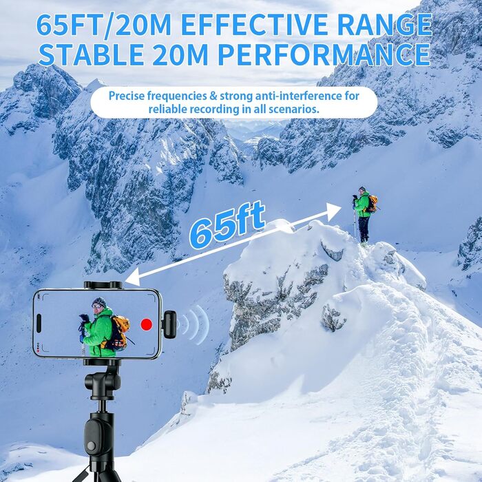 Беспроводной петличный микрофон для телефона/iPhone/iPad/камеры, мини-микрофон для стриминга, подавление шума, Plug & Play, идеален для видеосъемки, подкастов, YouTube, TikTok и интервью (S7)