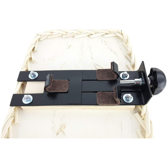 Кошик для велосипеда Tigana для собак, 60 x 39 см, білий, плетіння з лози, з подушкою та підставкою, задній багажник