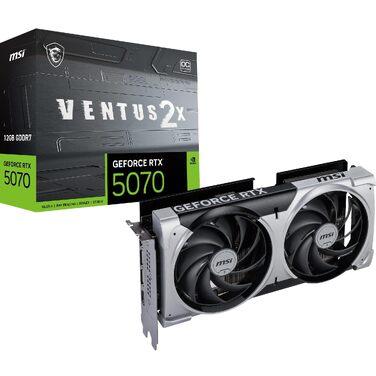 Відеокарта MSI GeForce RTX 5070 VENTUS 2X OC 12GB GDDR7, PCIe 5.0, Boost 2542 MHz