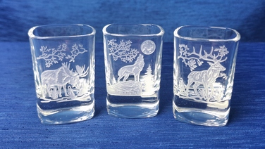 Набір стопок для горілки Art-Glass Myśliwskie, прозорі, 50 мл, 6 шт.
