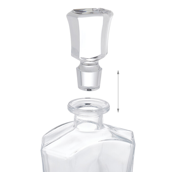 Relaxdays 5-Piece Whiskey Set with Decanter & Glasses